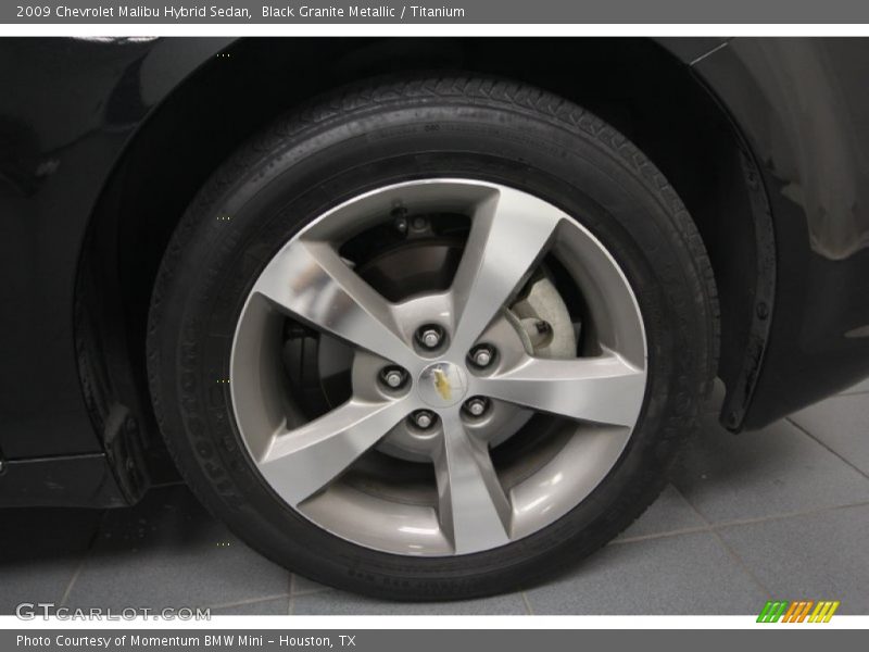 Black Granite Metallic / Titanium 2009 Chevrolet Malibu Hybrid Sedan