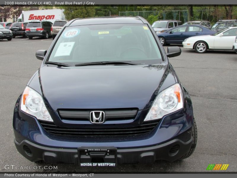 Royal Blue Pearl / Gray 2008 Honda CR-V LX 4WD
