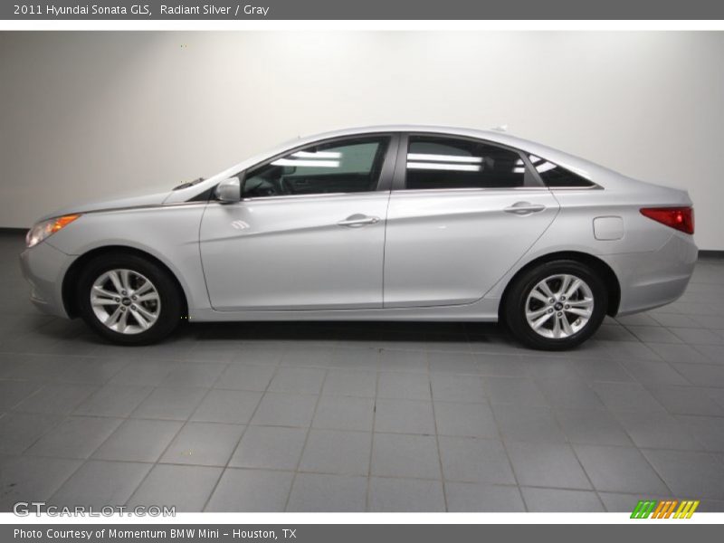 Radiant Silver / Gray 2011 Hyundai Sonata GLS