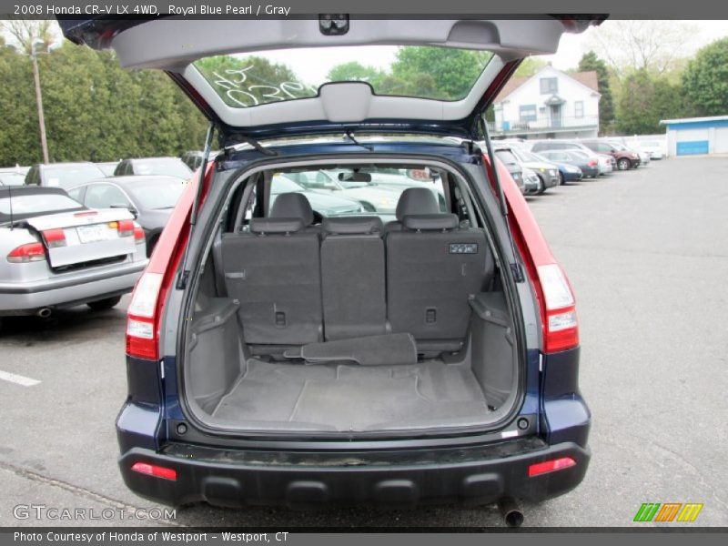 Royal Blue Pearl / Gray 2008 Honda CR-V LX 4WD
