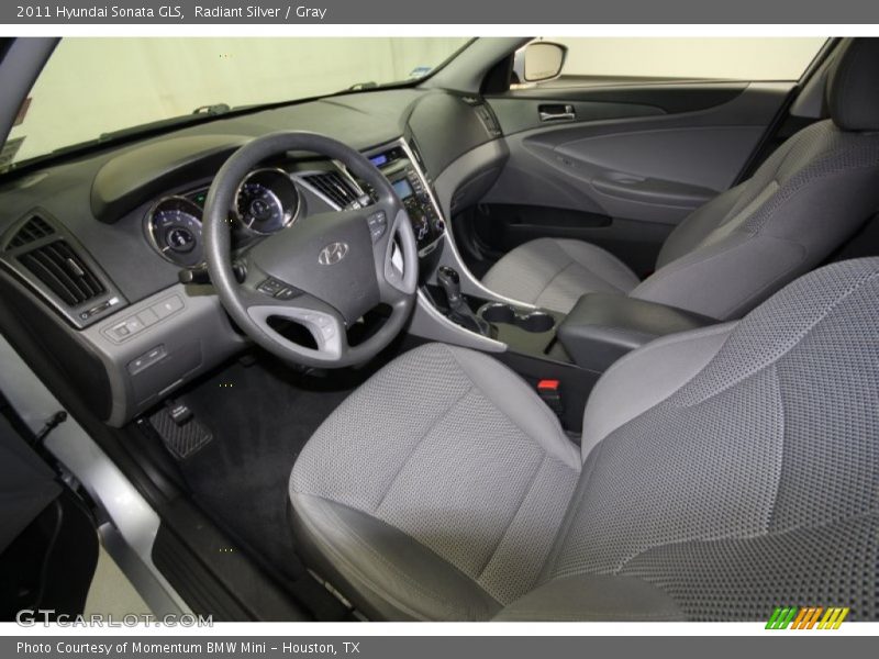 Radiant Silver / Gray 2011 Hyundai Sonata GLS