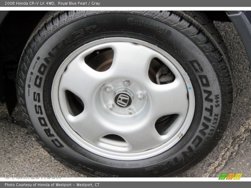 Royal Blue Pearl / Gray 2008 Honda CR-V LX 4WD