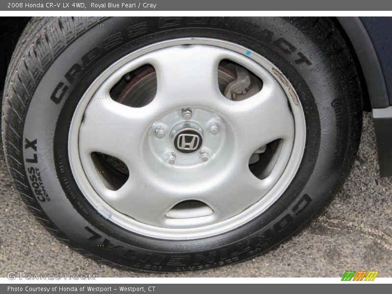 Royal Blue Pearl / Gray 2008 Honda CR-V LX 4WD