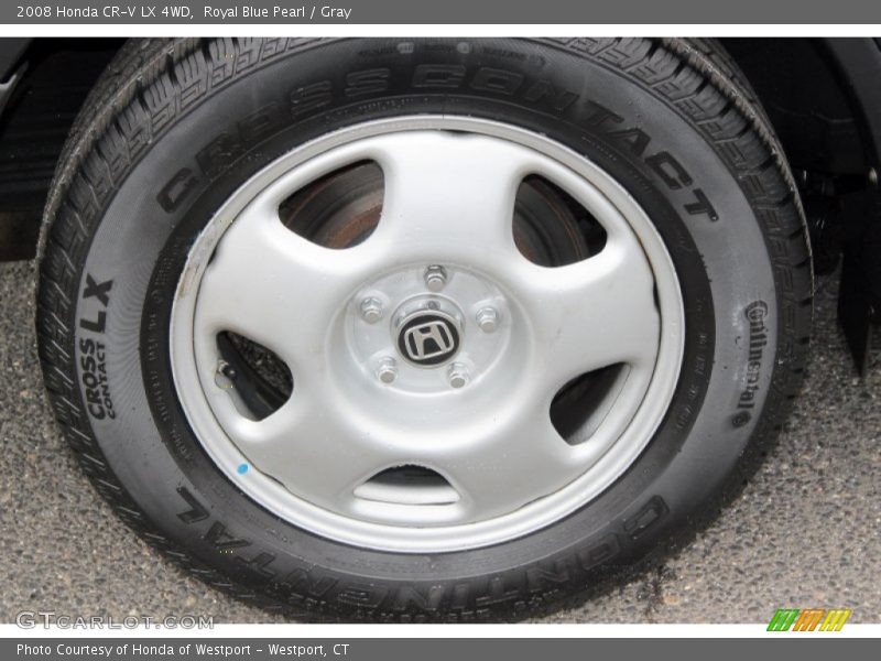Royal Blue Pearl / Gray 2008 Honda CR-V LX 4WD