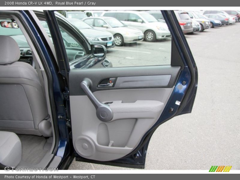 Royal Blue Pearl / Gray 2008 Honda CR-V LX 4WD