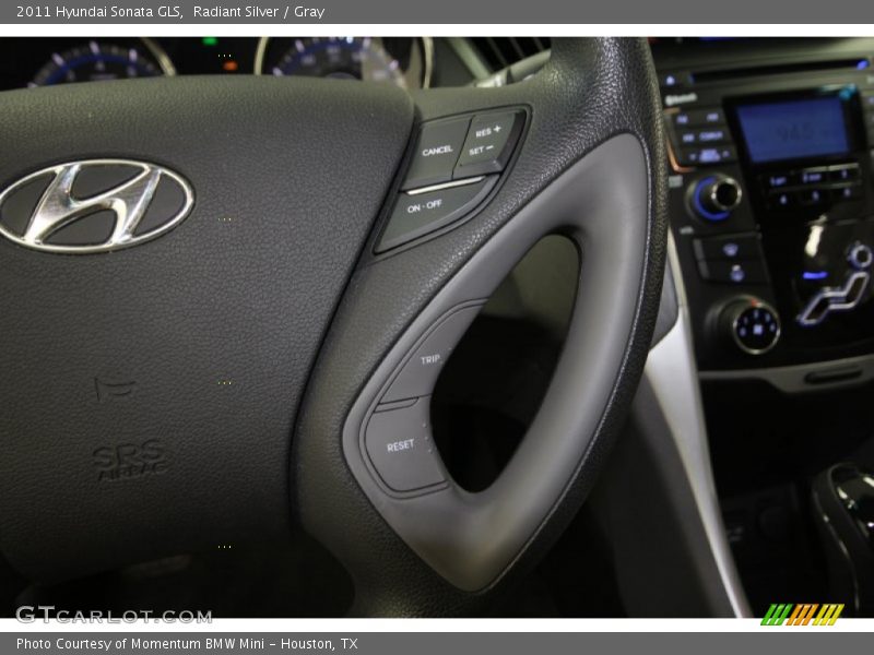 Radiant Silver / Gray 2011 Hyundai Sonata GLS