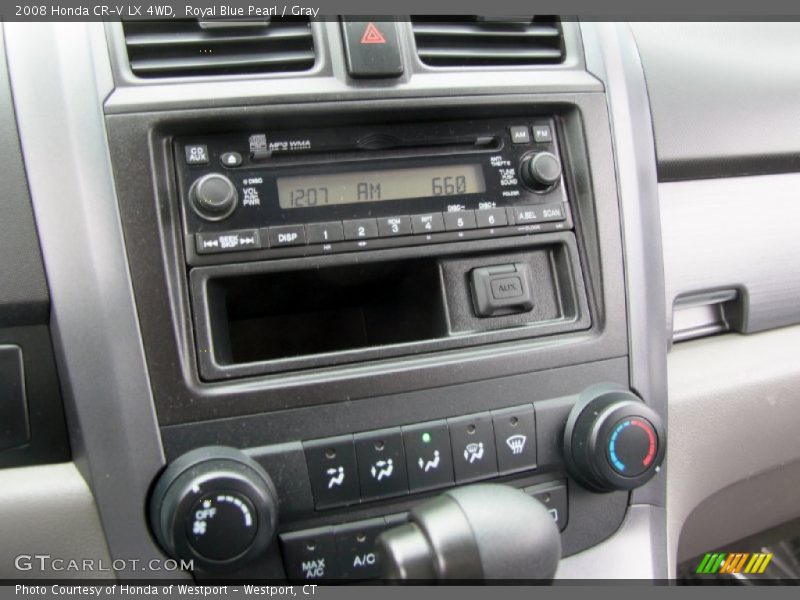 Royal Blue Pearl / Gray 2008 Honda CR-V LX 4WD