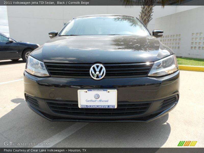 Black / Cornsilk Beige 2011 Volkswagen Jetta TDI Sedan