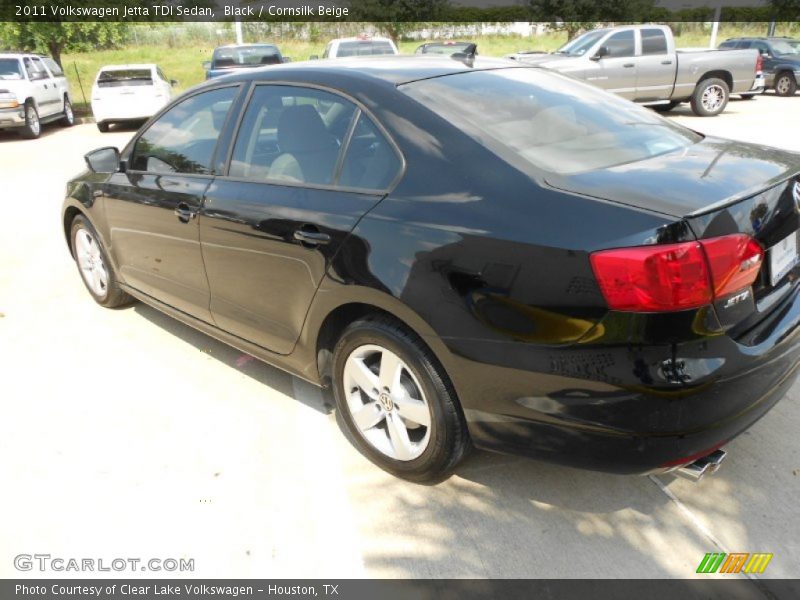 Black / Cornsilk Beige 2011 Volkswagen Jetta TDI Sedan