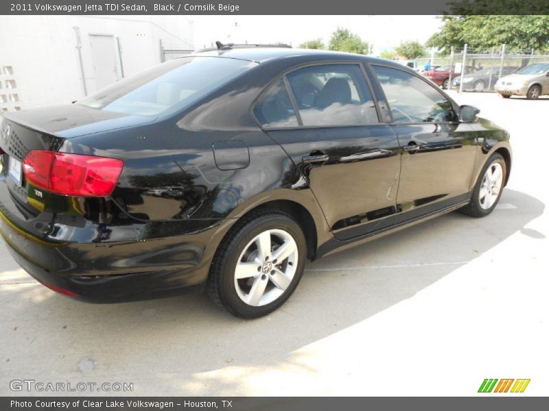 Black / Cornsilk Beige 2011 Volkswagen Jetta TDI Sedan