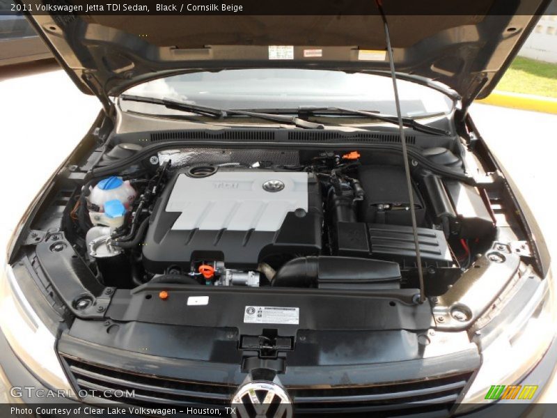 Black / Cornsilk Beige 2011 Volkswagen Jetta TDI Sedan