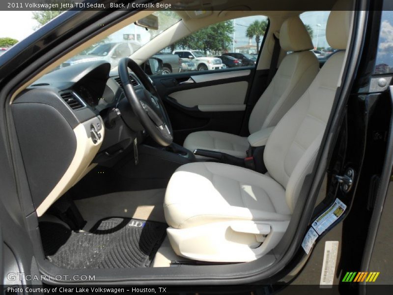 Black / Cornsilk Beige 2011 Volkswagen Jetta TDI Sedan
