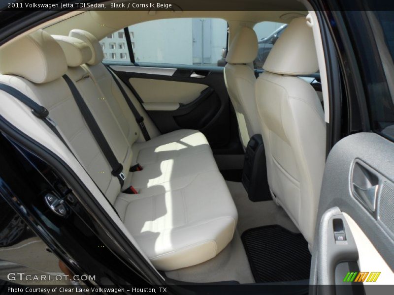 Black / Cornsilk Beige 2011 Volkswagen Jetta TDI Sedan