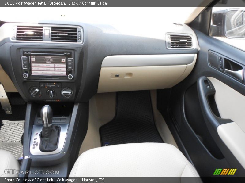 Black / Cornsilk Beige 2011 Volkswagen Jetta TDI Sedan