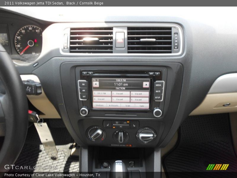 Black / Cornsilk Beige 2011 Volkswagen Jetta TDI Sedan