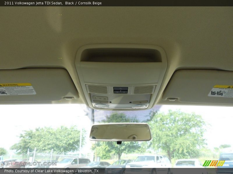 Black / Cornsilk Beige 2011 Volkswagen Jetta TDI Sedan