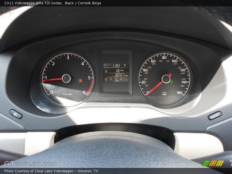 Black / Cornsilk Beige 2011 Volkswagen Jetta TDI Sedan