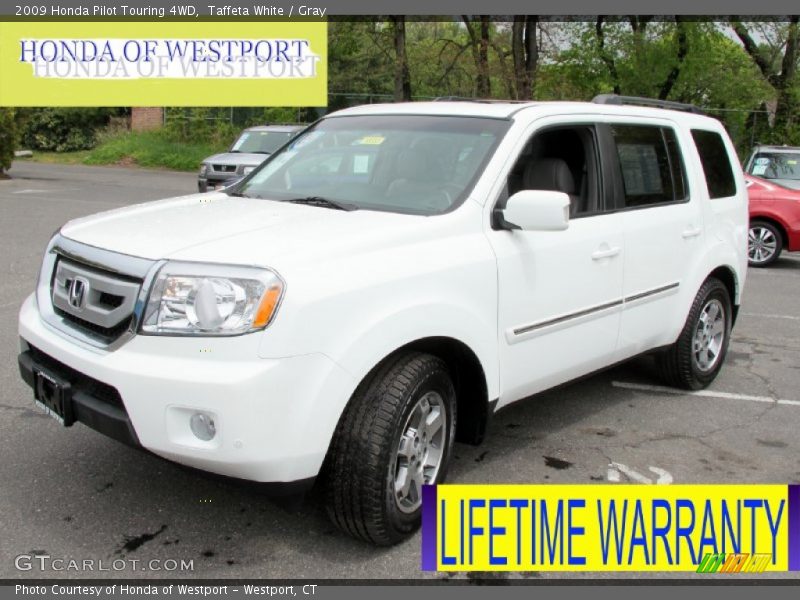 Taffeta White / Gray 2009 Honda Pilot Touring 4WD