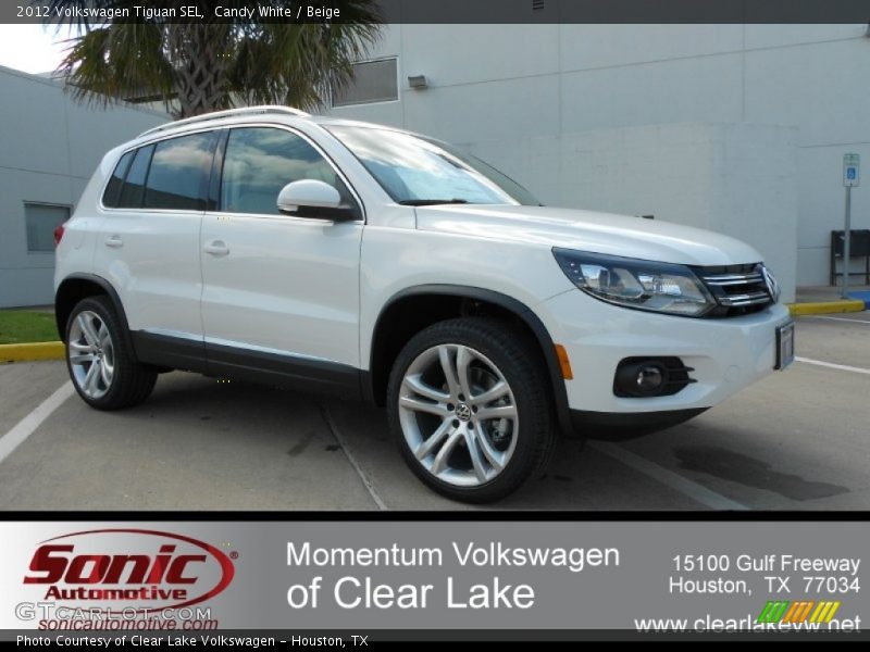 Candy White / Beige 2012 Volkswagen Tiguan SEL