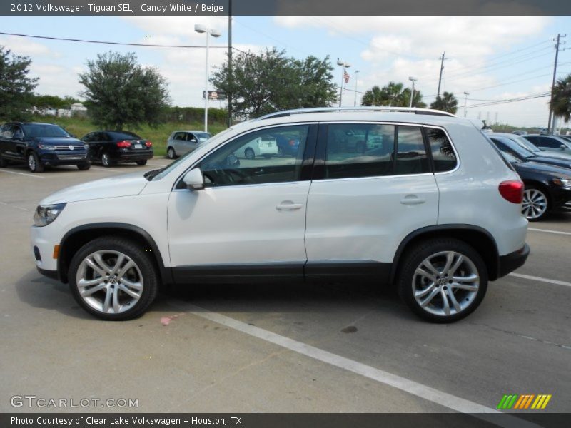 Candy White / Beige 2012 Volkswagen Tiguan SEL