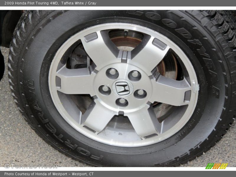 Taffeta White / Gray 2009 Honda Pilot Touring 4WD