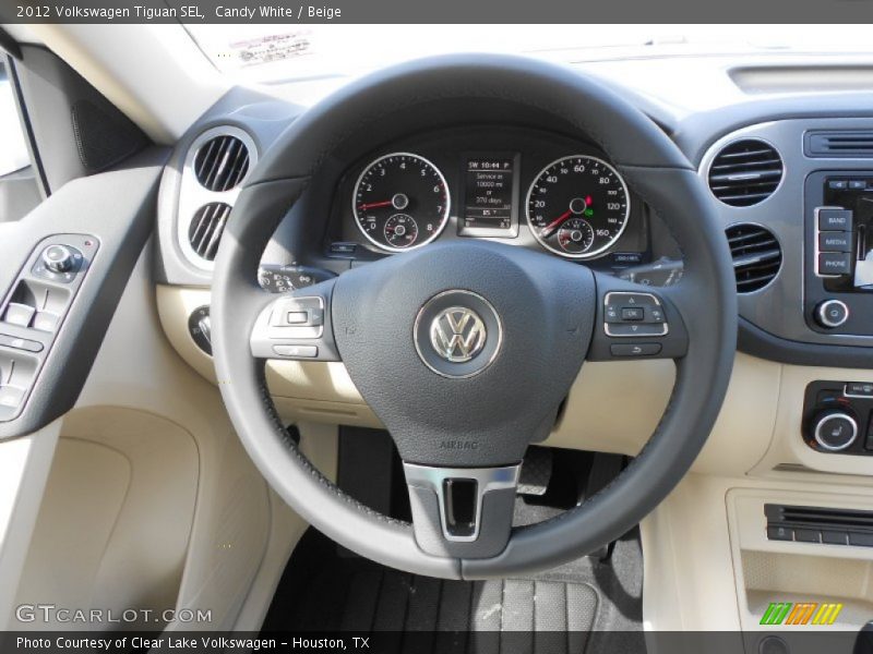 Candy White / Beige 2012 Volkswagen Tiguan SEL