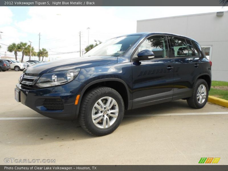 Night Blue Metallic / Black 2012 Volkswagen Tiguan S