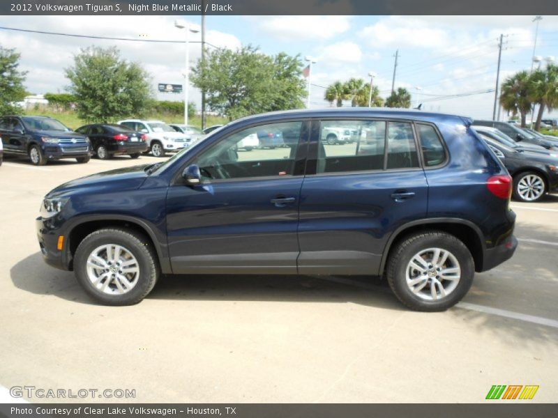 Night Blue Metallic / Black 2012 Volkswagen Tiguan S