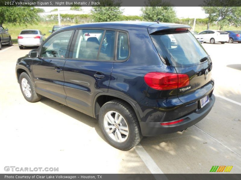 Night Blue Metallic / Black 2012 Volkswagen Tiguan S