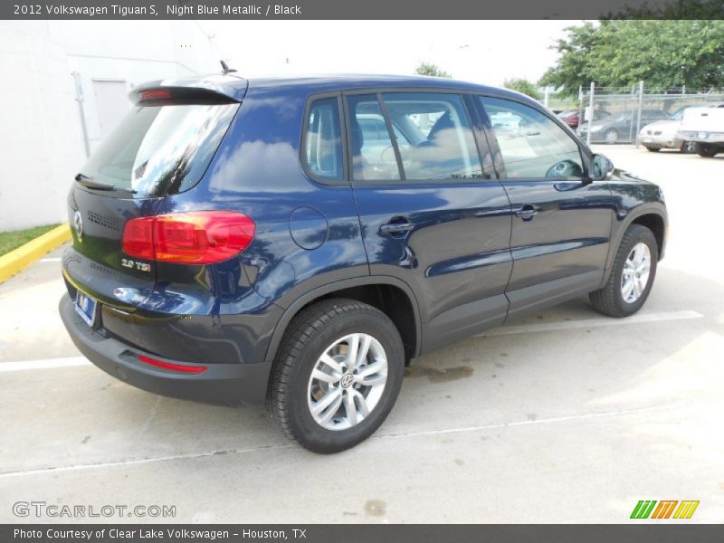 Night Blue Metallic / Black 2012 Volkswagen Tiguan S