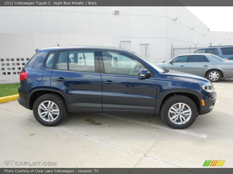 Night Blue Metallic / Black 2012 Volkswagen Tiguan S
