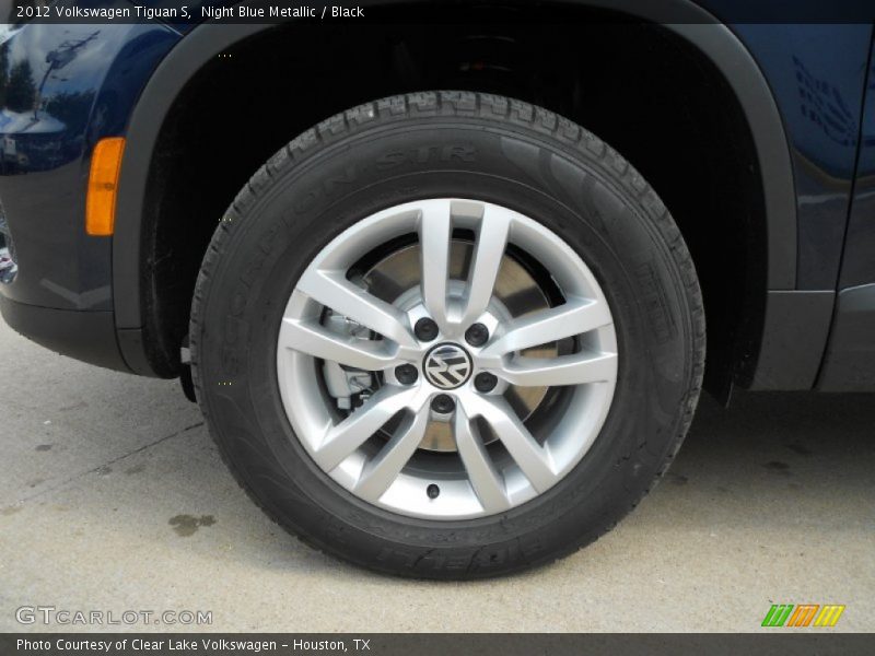 Night Blue Metallic / Black 2012 Volkswagen Tiguan S