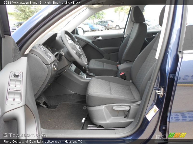 Night Blue Metallic / Black 2012 Volkswagen Tiguan S