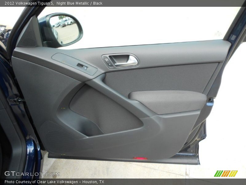 Night Blue Metallic / Black 2012 Volkswagen Tiguan S