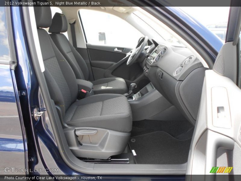 Night Blue Metallic / Black 2012 Volkswagen Tiguan S