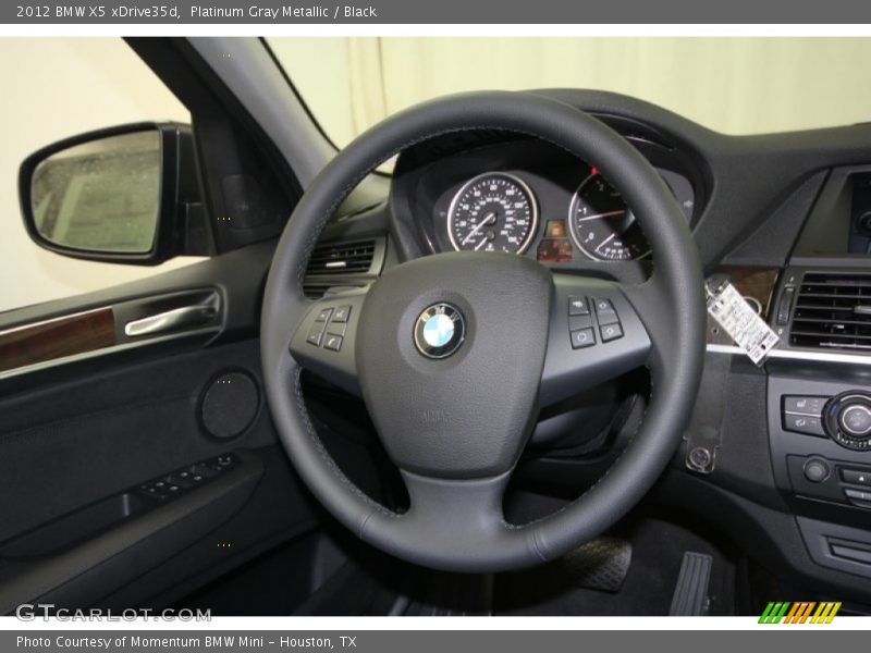 Platinum Gray Metallic / Black 2012 BMW X5 xDrive35d