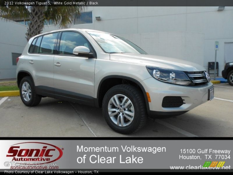 White Gold Metallic / Black 2012 Volkswagen Tiguan S