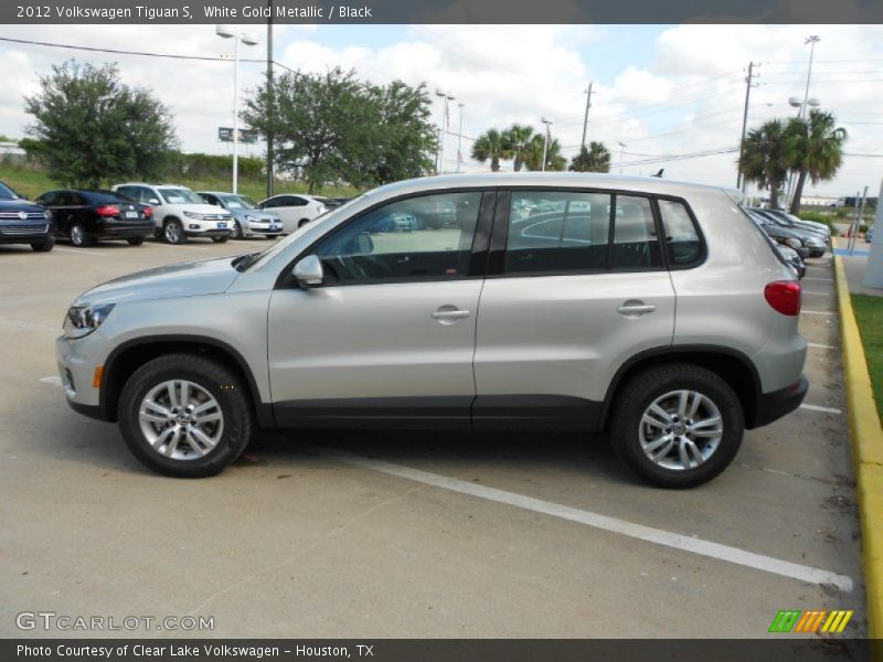 White Gold Metallic / Black 2012 Volkswagen Tiguan S