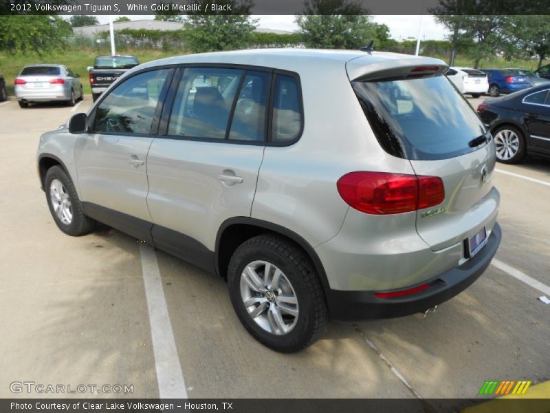 White Gold Metallic / Black 2012 Volkswagen Tiguan S