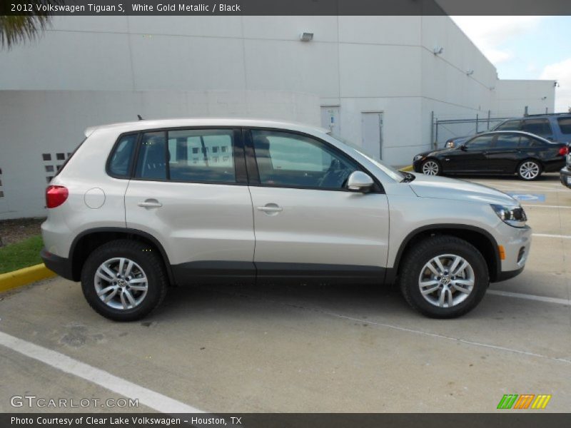 White Gold Metallic / Black 2012 Volkswagen Tiguan S