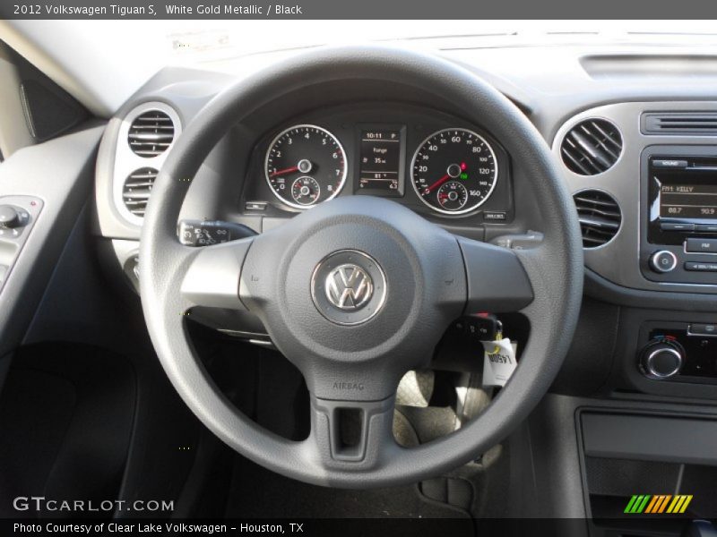 White Gold Metallic / Black 2012 Volkswagen Tiguan S