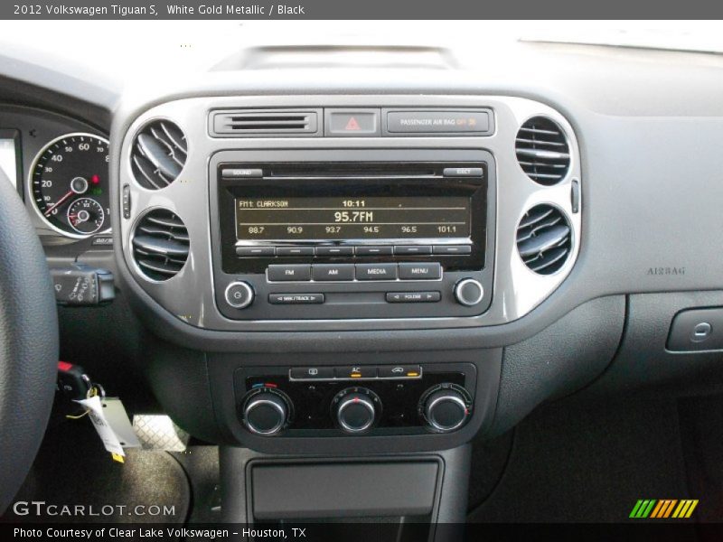White Gold Metallic / Black 2012 Volkswagen Tiguan S