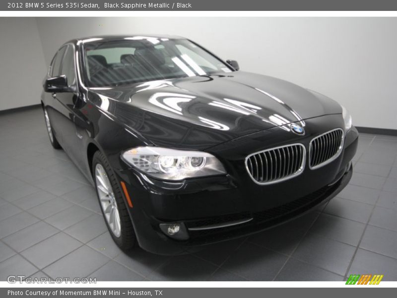 Black Sapphire Metallic / Black 2012 BMW 5 Series 535i Sedan