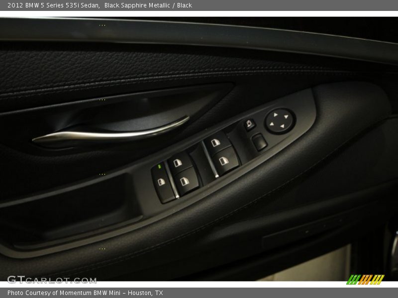 Black Sapphire Metallic / Black 2012 BMW 5 Series 535i Sedan