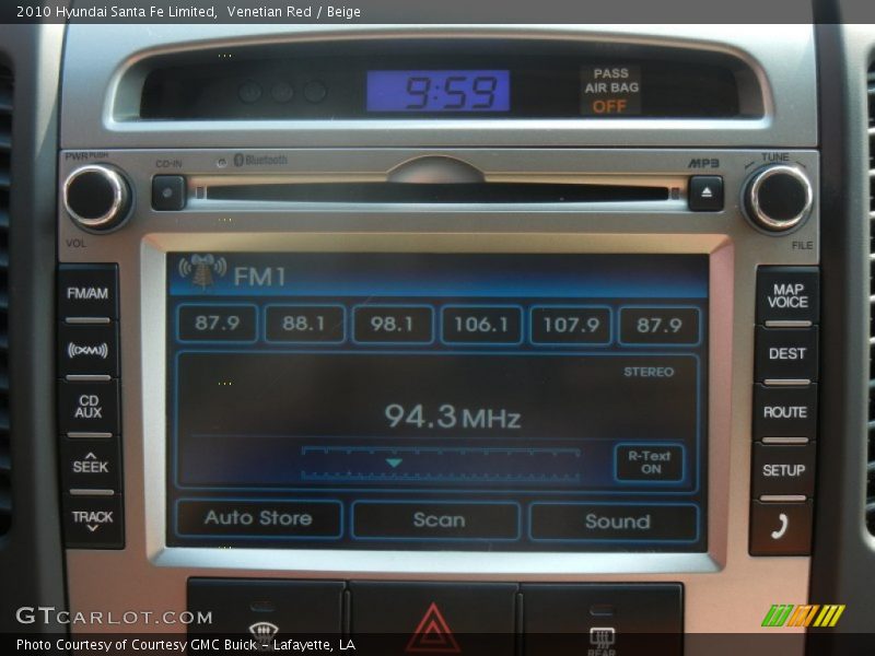 Venetian Red / Beige 2010 Hyundai Santa Fe Limited