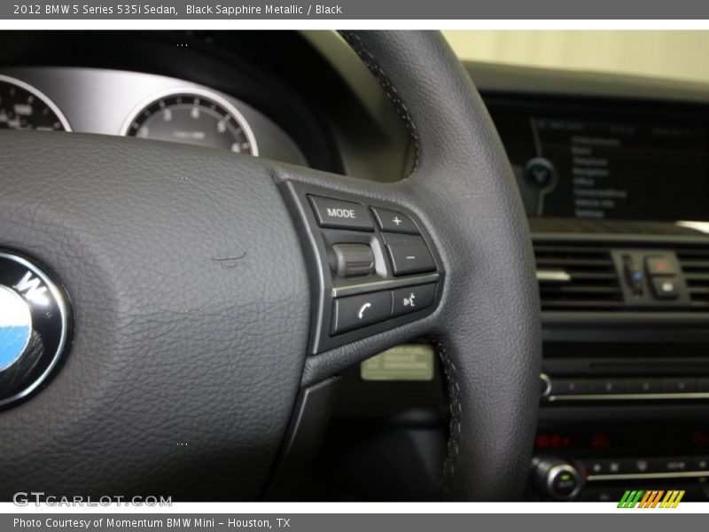 Black Sapphire Metallic / Black 2012 BMW 5 Series 535i Sedan