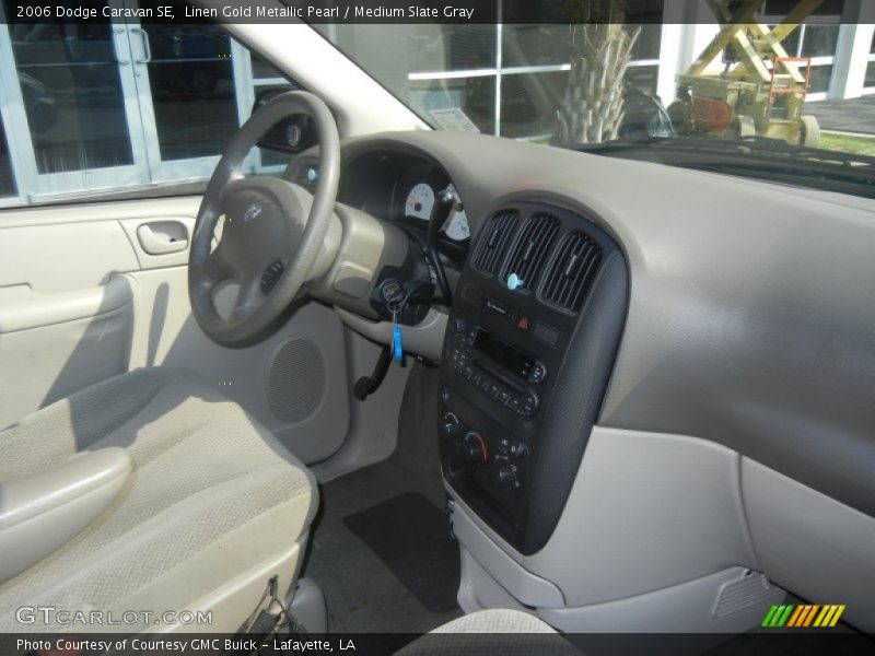Linen Gold Metallic Pearl / Medium Slate Gray 2006 Dodge Caravan SE