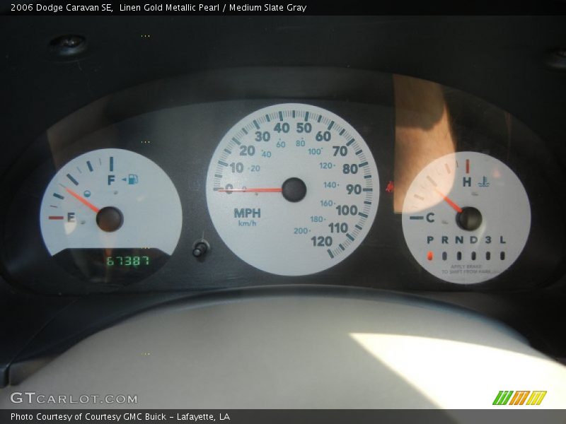 Linen Gold Metallic Pearl / Medium Slate Gray 2006 Dodge Caravan SE