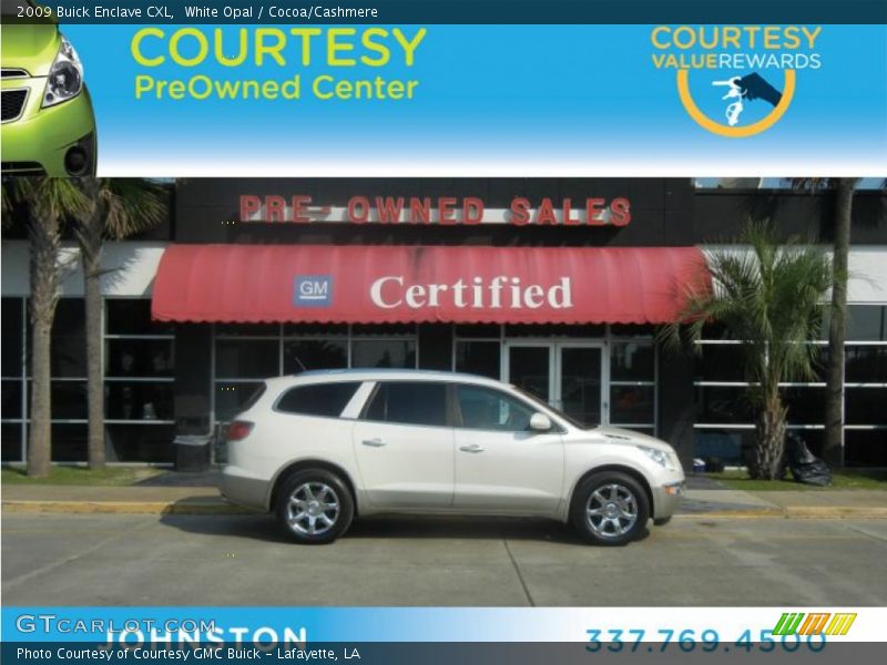 White Opal / Cocoa/Cashmere 2009 Buick Enclave CXL