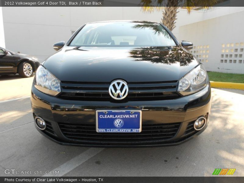 Black / Titan Black 2012 Volkswagen Golf 4 Door TDI